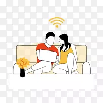 Wi-fi互联网公寓电脑网络房屋-万隆旗帜