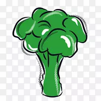 花椰菜插花艺术发芽花椰菜图形植物-Anggrek卡通