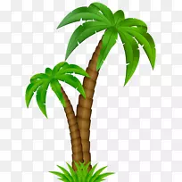 棕榈树剪贴画图形png图片图像椰子