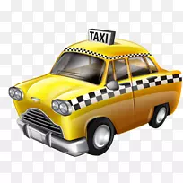 出租车验车员马拉松剪贴画黄色出租车-出租车