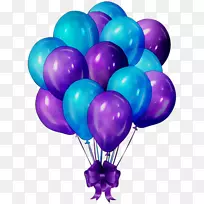 星团气球紫色