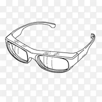 护目镜眼镜绘制图像png图片.eine brille