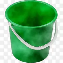 绿色塑料桶容器红色塑料桶