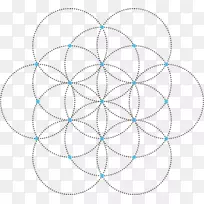 几何形状几何重叠圆网格圆