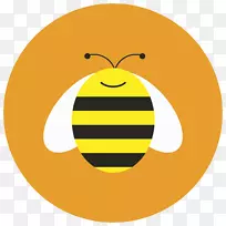 计算机图标笑脸下载剪贴画应用程序-蜜蜂信息图表