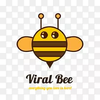 图形蜜蜂插图图像设计-蜜蜂