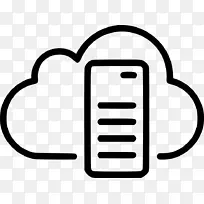 云计算云存储计算机图标web托管服务计算机服务器云计算