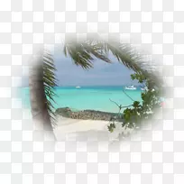沙滩图片相框-阳光晒黑-海滩海报