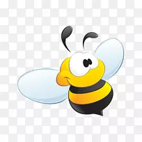 蜜蜂插图绘制免版税图形.蜜蜂