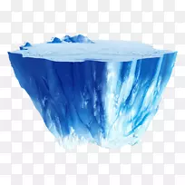 蓝色冰山剪贴画图片桌面壁纸-冰山