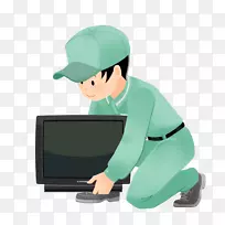 电视插画卡通产品设计