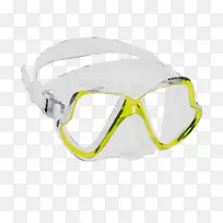 护目镜潜水面罩眼镜黄色产品