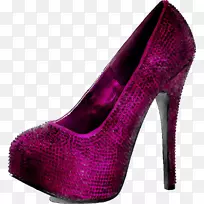 鞋跟鞋紫色产品设计