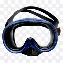 绿色潜水面罩水下潜水器材摄影水肺潜水