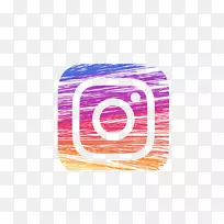 LOGO图像绘制png图片透明性.Instagram徽标银