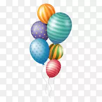 粉红色生日气球剪贴画png图片礼品气球