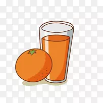 橙汁鸡尾酒饮料-b平均象形文字