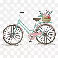 自行车图，自行车插图，一分钱