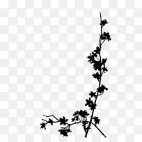 嫩枝花植物茎叶字体