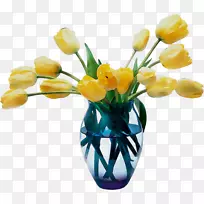 郁金香花设计花瓶切花