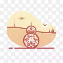 BB-8说明球星球大战机器人-BB8背景