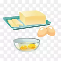 鸡蛋食品png图片图像配料.黄油设计元素