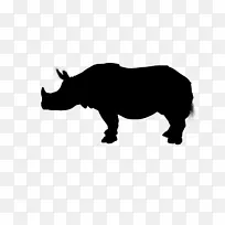 安格斯牛，夏洛莱牛，剪影图，肉牛