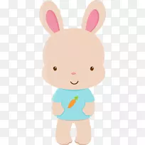 复活节兔宝宝兔夹艺术-兔子