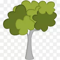 树绘制可移植网络图形图像插图.树