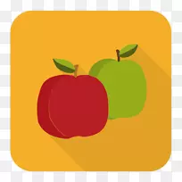 苹果电脑图标水果食品-苹果