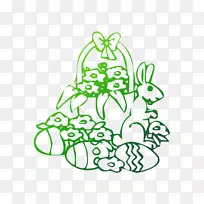 叶贴剪贴画花草茎