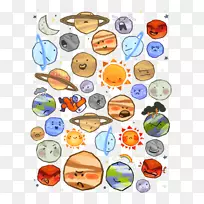 剪贴画太阳系行星太阳图像-行星