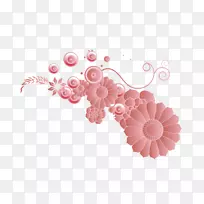 花卉设计师粉红花卉背景