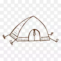 帐篷插图野营形象营地-营地
