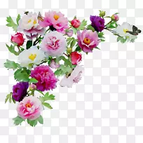 边框花卉设计剪贴画花卉png图片