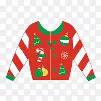 圣诞套衫夹艺术毛衣运动衫圣诞日-圣诞毛衣