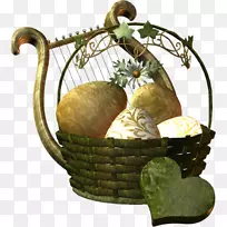 食品礼品篮复活节篮子蛋png图片.彩蛋