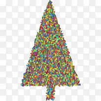 圣诞树，圣诞装饰品，圣诞剪贴画，圣诞装饰-圣诞树