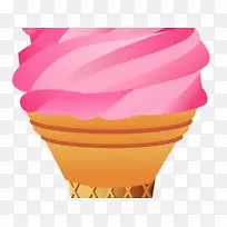 冰淇淋圆锥形圣代剪贴画-冰淇淋