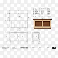 家具立面角设计线-长凳信息图