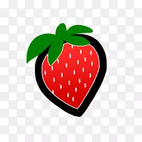 草莓剪贴画浆果开放部分-草莓