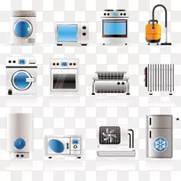 电脑图标，家电插图，消费电子，剪贴画，厨房