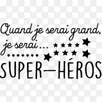 超级英雄电影文字贴纸-英雄