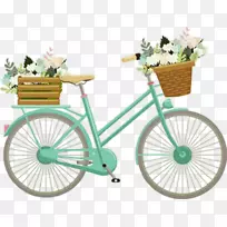 自行车篮夹艺术插图自行车-自行车