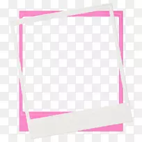 粉红白色长方形角
