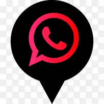 计算机图标社交媒体WhatsApp符号图标设计-社交媒体