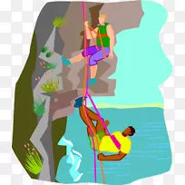 剪贴画插图图形攀岩模仿攀岩