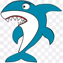大白鲨文字搜索剪贴画免费内容-鲨鱼