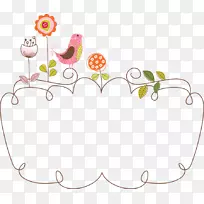 纸数字剪贴簿相框边框和框.插图框