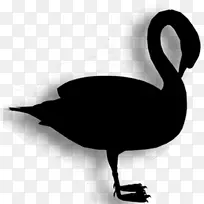 鸭鹅夹艺术动物剪影
